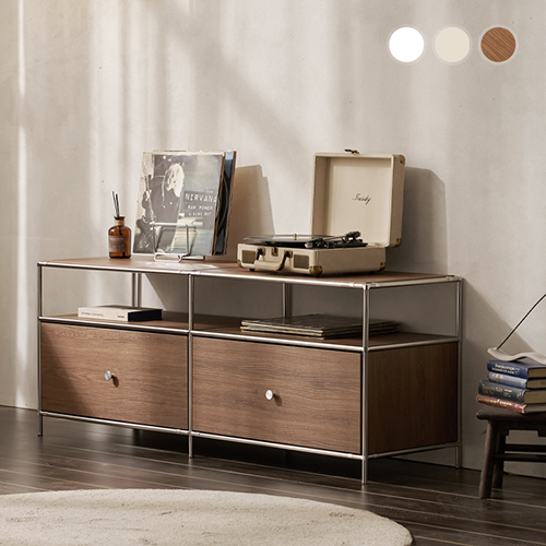 헤이몰리 헤이즈 미드센츄리 모듈 2단 1325 선반장 거실장