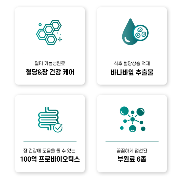 혈당 바나바잎 100억 유산균 케어 코로솔산 비피더스균 락토바실러스 백억 프리바이오스틱 - 상세 이미지 3