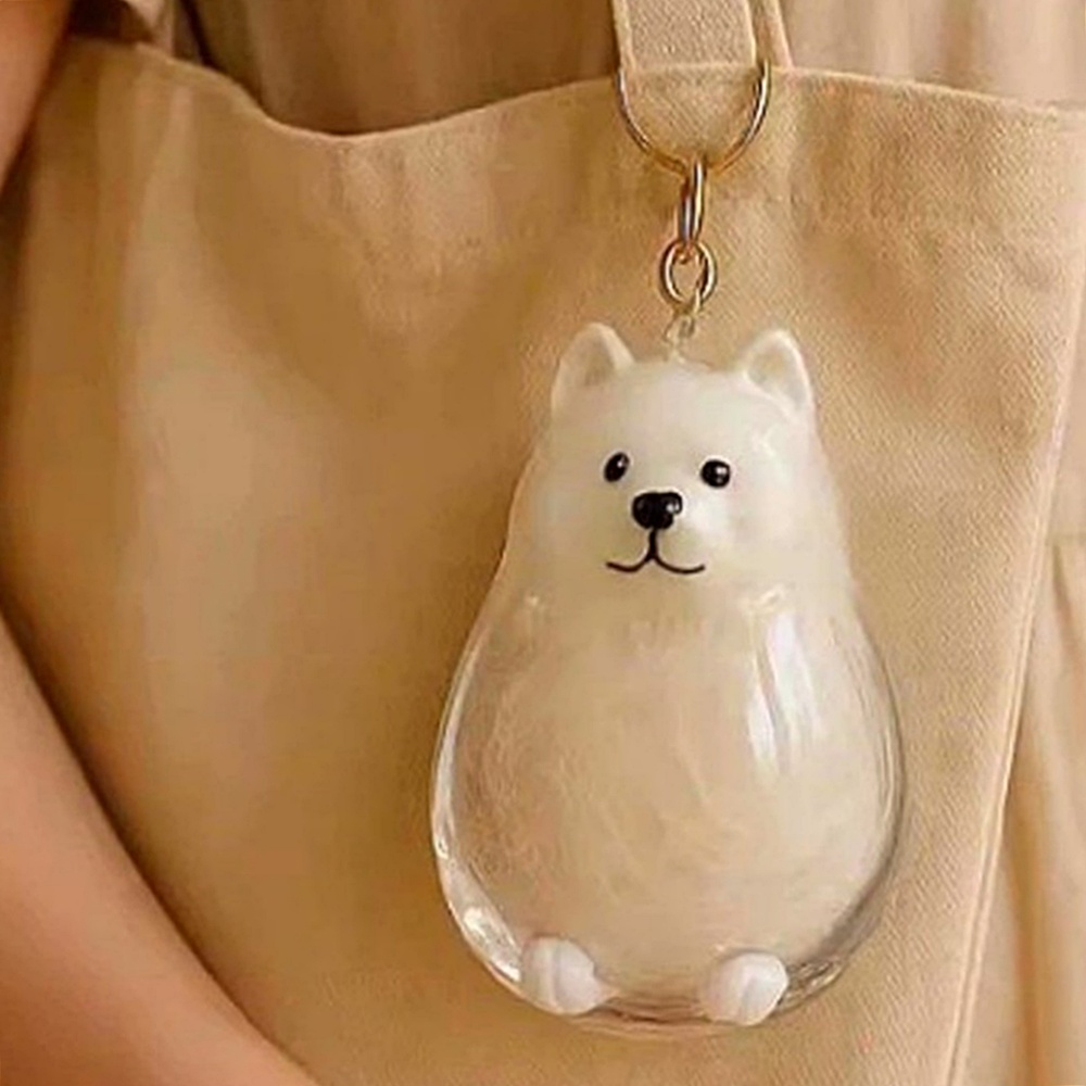 강아지 털 보관 키링 투명 캡슐 추억 기념 키홀더 박대표마켓 - 상품 이미지