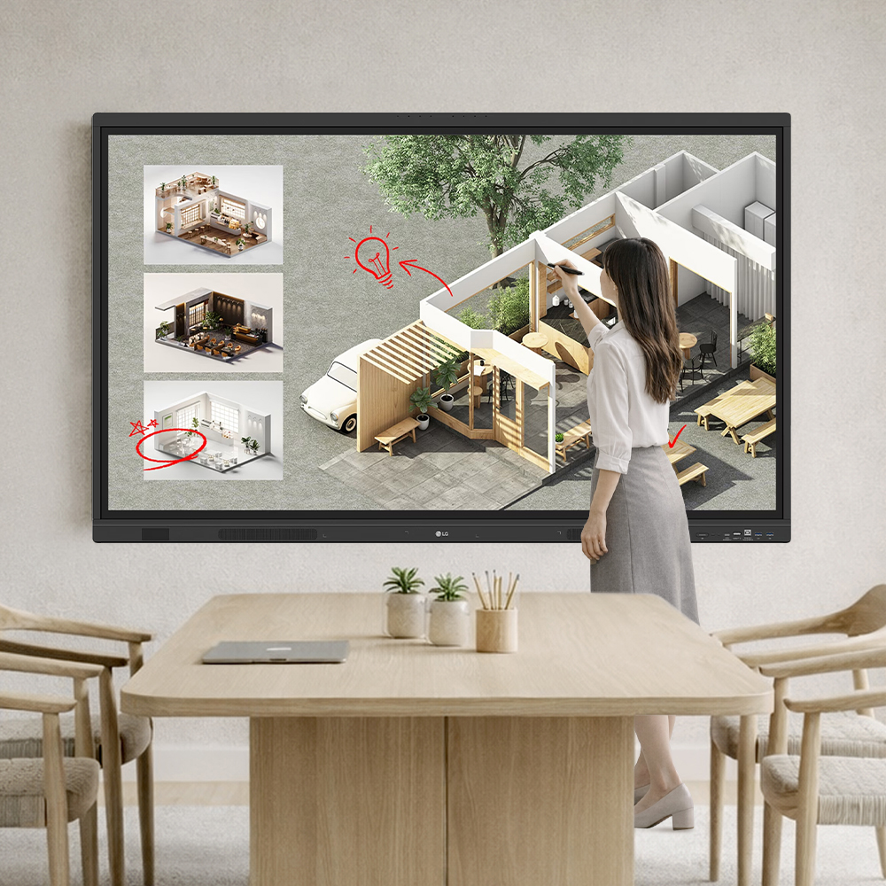 LG 전자칠판 75TR3BQ 스마트칠판 191cm(75인치) 학교 학원 회의실 - 상품 이미지