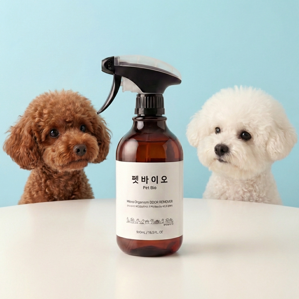 애완동물에 직접 뿌려도 안전한 펫바이오 천연미생물 무향 무알코올 탈취제 강아지 고양이 냄새제거 이미지 2