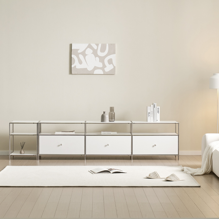 헤이몰리 헤이즈 미드센츄리 모듈 2단 1980 선반장 거실장+2단 400 협탁