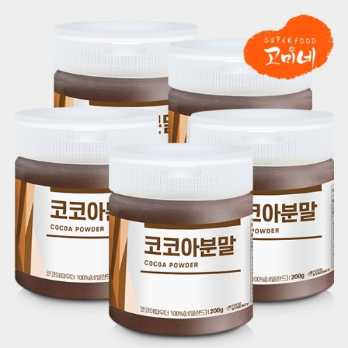 고미네 코코아가루 카카오분말 무첨가 100% 베이킹 재료 토핑 파우더 200g, 5개 - 상품 이미지
