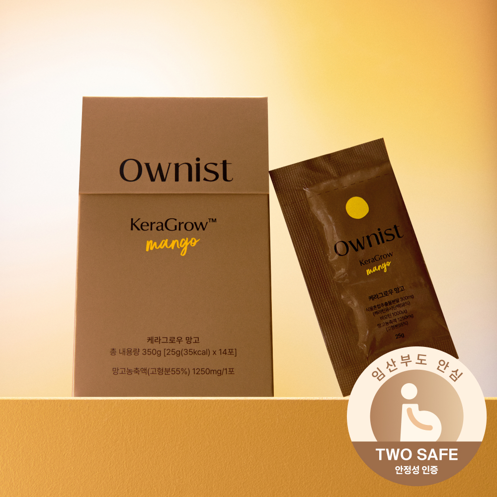오니스트 케라그로우 망고 14포 2주분 케라틴 비오틴 젤리 영양제 제품 이미지