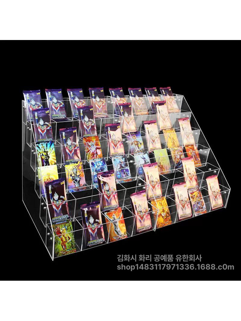 화장품 소품 조립식 귀걸이 악세사리 계단식 아크릴 투명 4단 플라스틱 - 상세 이미지 5