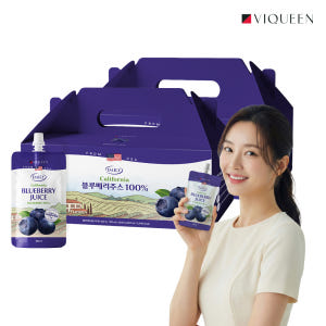 [1+1] 바이퀸 블루베리 주스 즙 100% 원액 100ml 30포 (한... 맛있게 먹은 솔직 후기 - 상품 이미지 1