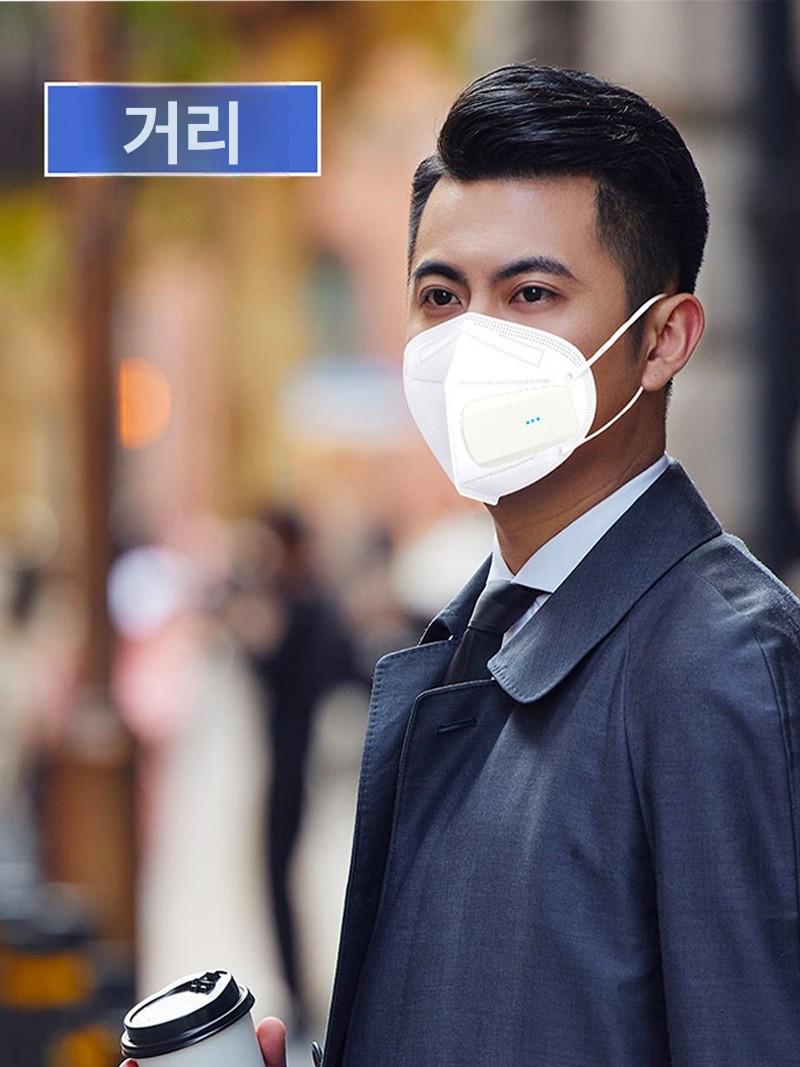 마스크 미니 환풍기 충전식 황사 필터 공기 청정 기능 - 상세 이미지 3