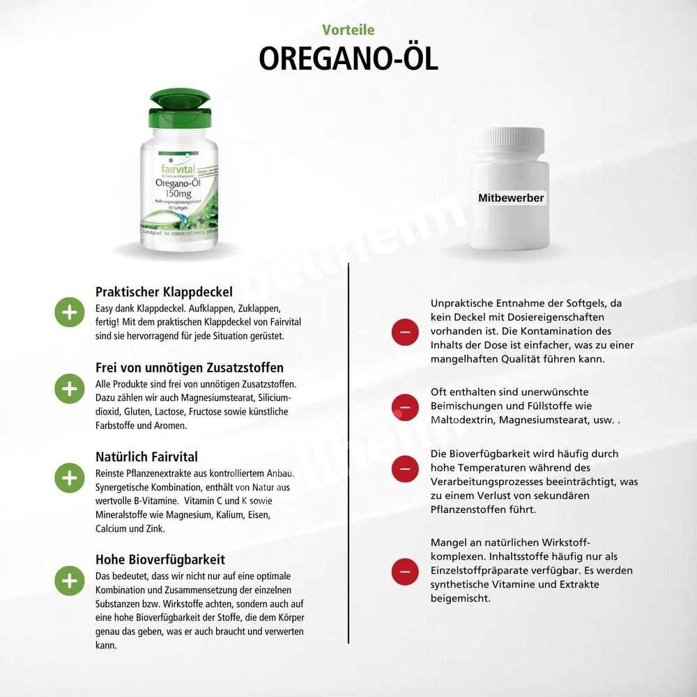 페어바이탈 오레가노 오일 90캡슐 (150mg) - 상세 이미지 4