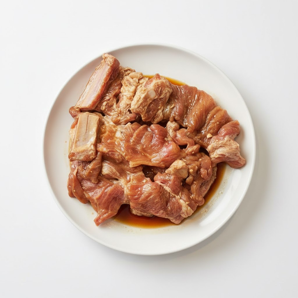 홍이갈비 수제 양념돼지갈비 국내산 한돈 800g, 1개 - 상품 이미지