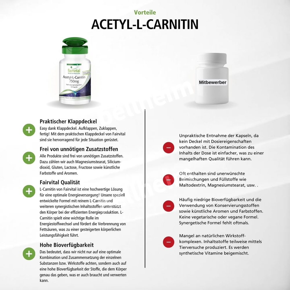 페어비탈 아세틸-L-카르니틴 750mg 120캡슐 - 상세 이미지 4