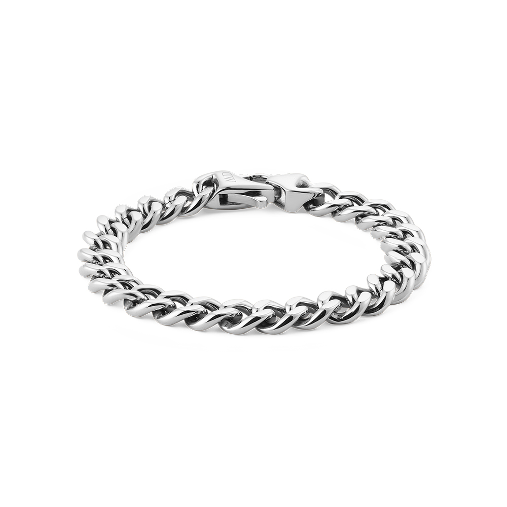 다니엘 웰링턴 ELLIPSE CUBAN CHAIN BRACELET 레이어드 체인 남성팔찌 - 상품 이미지