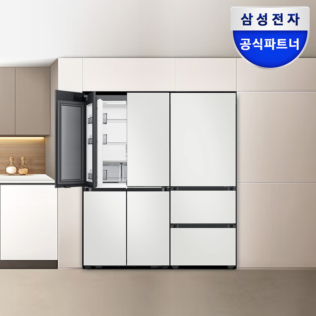 삼성 비스포크 Ai 냉장고 김치냉장고 키친핏 Max RM70F63M2A RQ33DB74D2AP 코타화이트 푸드쇼케이스