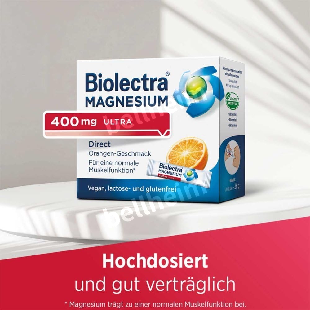 바이오렉트라 Biolectra 마그네슘 400mg 울트라 다이렉트 스틱 40개입 - 상세 이미지 5