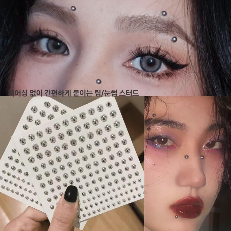피어싱 스티커 페이크 귀걸이 귓볼 찡 분장용 눈썹 패치 - 상세 이미지 2