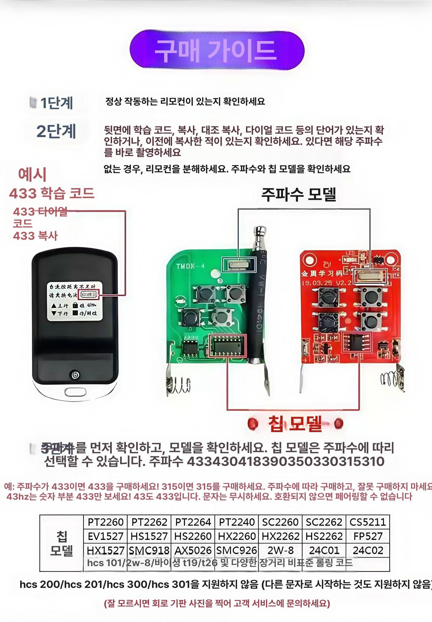 주차장 리모컨 복사 주파수 차고문 원격 다중 복사기 - 상세 이미지 2