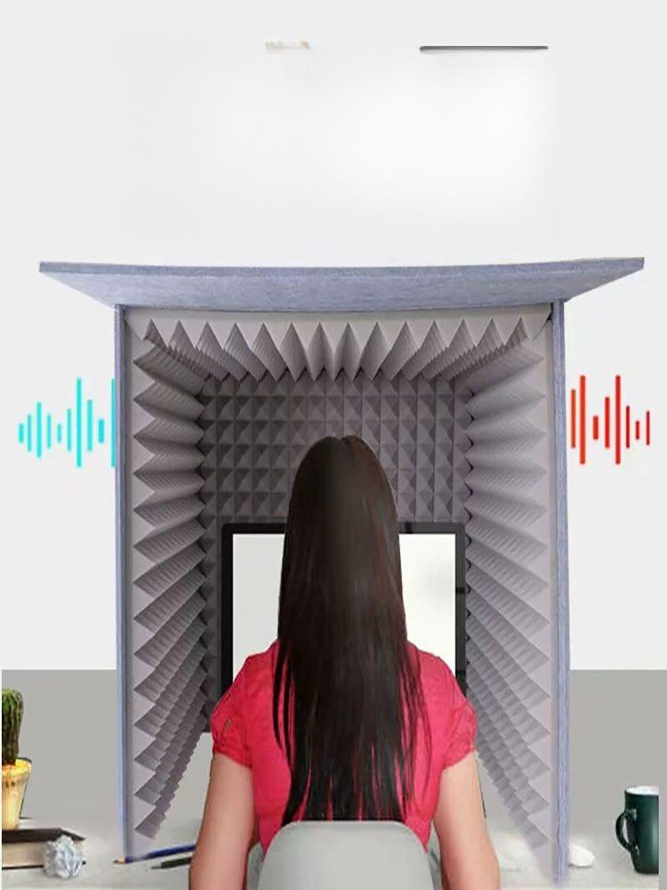 방음 박스 스튜디오 흡음 간이 녹음실 가정용 흡음재 외부 옐로우 60 60x60cm - 상품 이미지