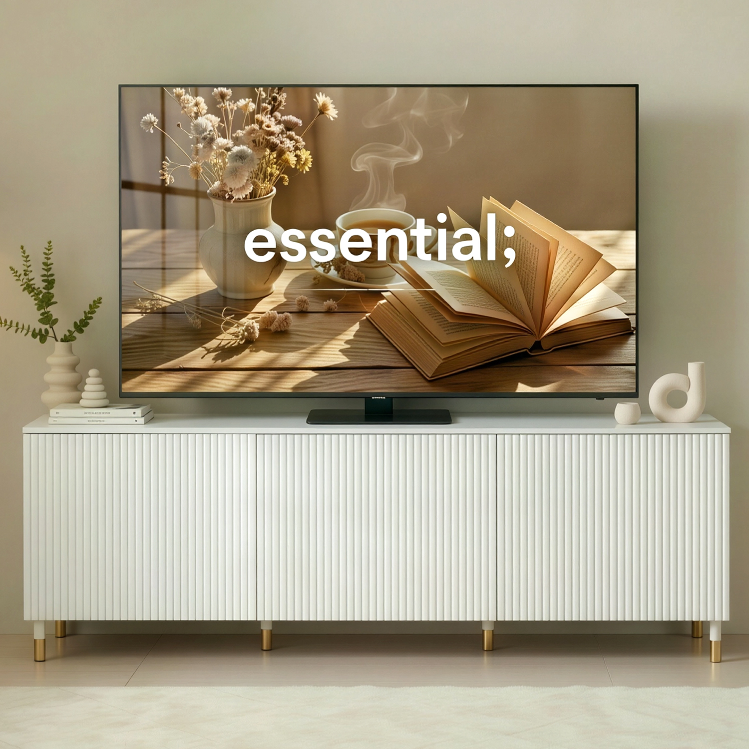 템바보드거실장 1800 낮은 거실장 tv 수납장 3도어