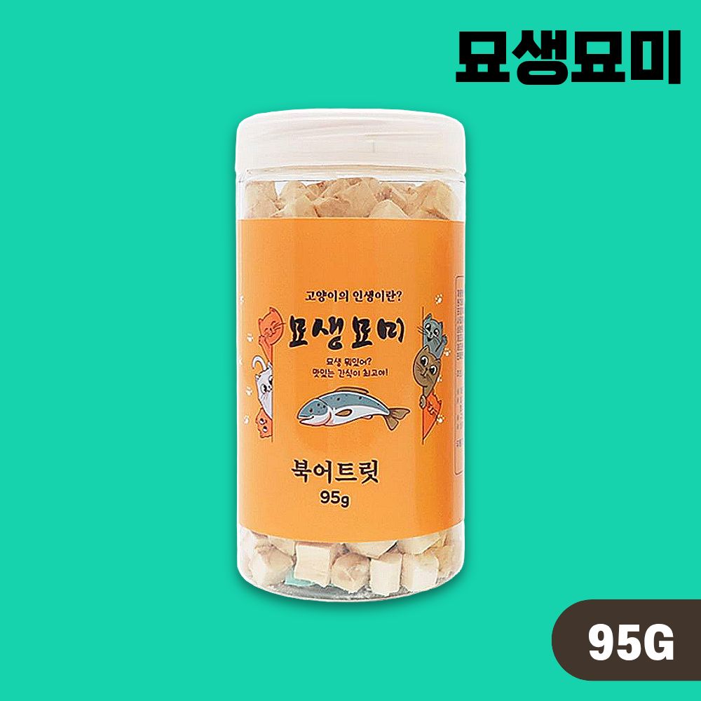 [국내산] 묘생묘미 고양이트릿 동결건조간식 북어, 95g, 1개 제품 이미지