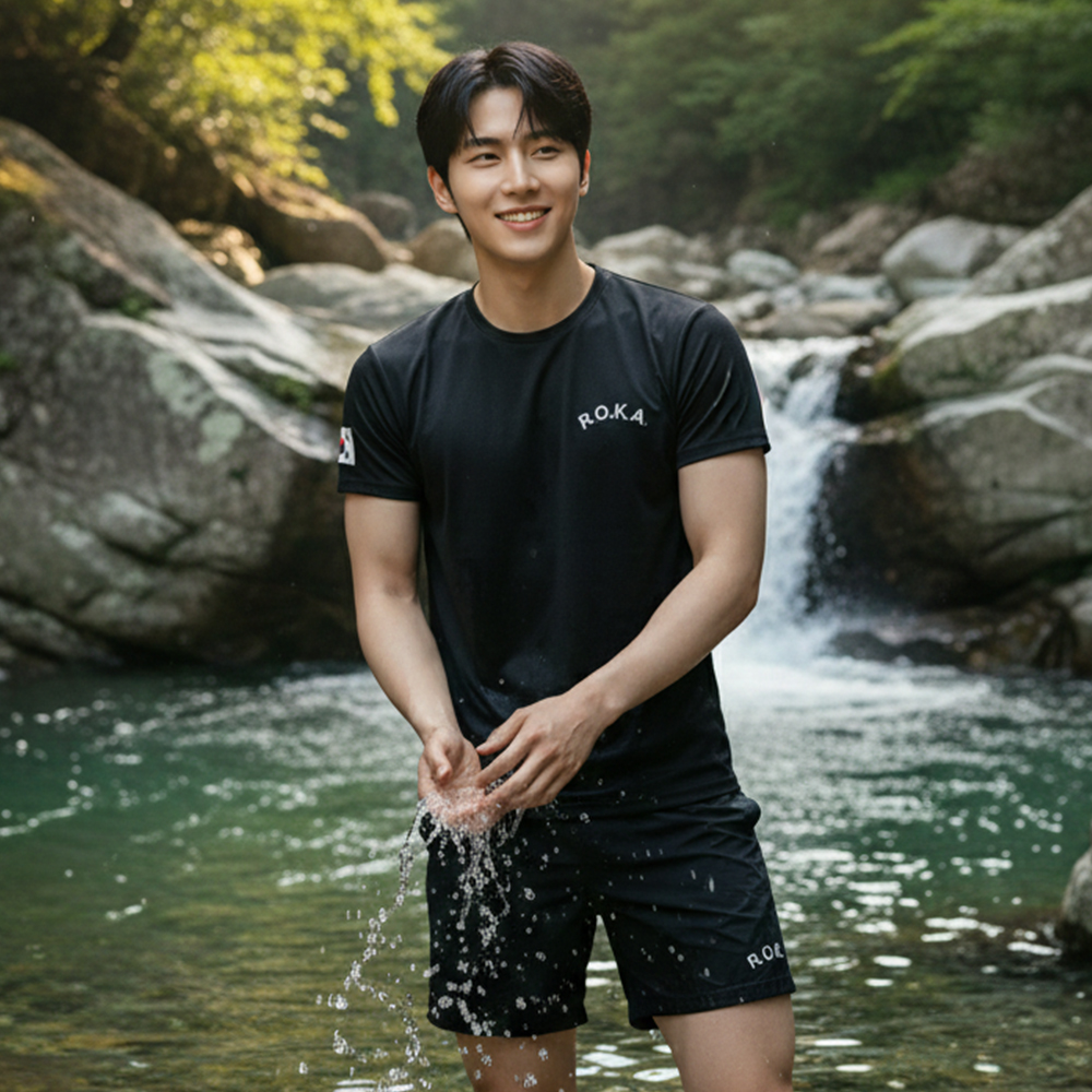 씨움 로카티 ROKA 반팔 국산 코리아아미 기능성 라운드넥 티셔츠 - 상세 이미지 5