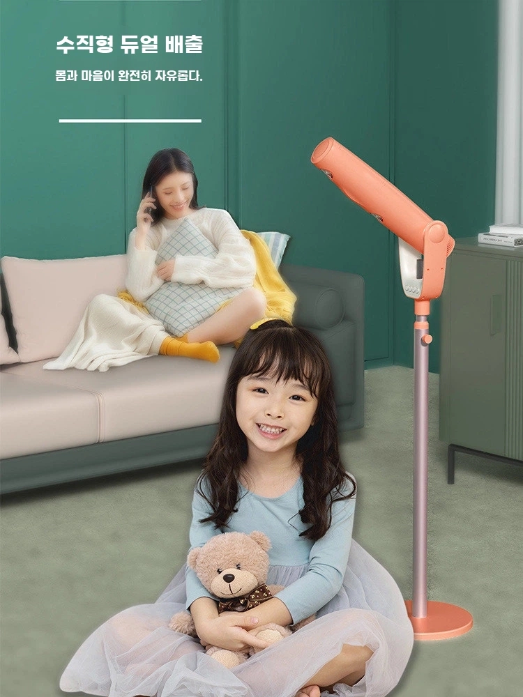 수직형 헤어 드라이어 가정용 음이온 헤어 케어 고출력 접이식 드라이어 흰색 중국 220V - 상세 이미지 2