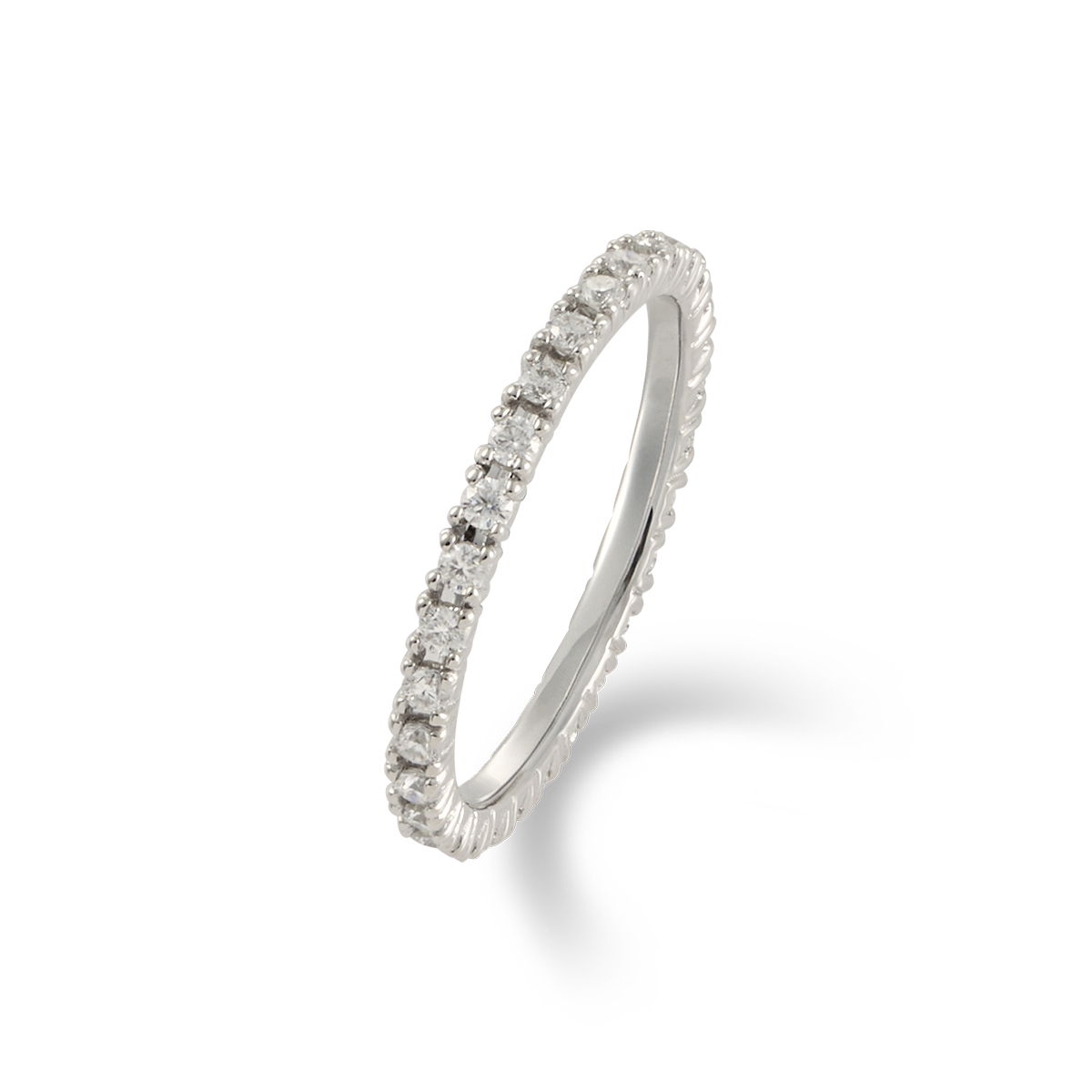 [파플] 1.5mm 클래식 이터니티 랩다이아 반지 14K 18K - 상품 이미지
