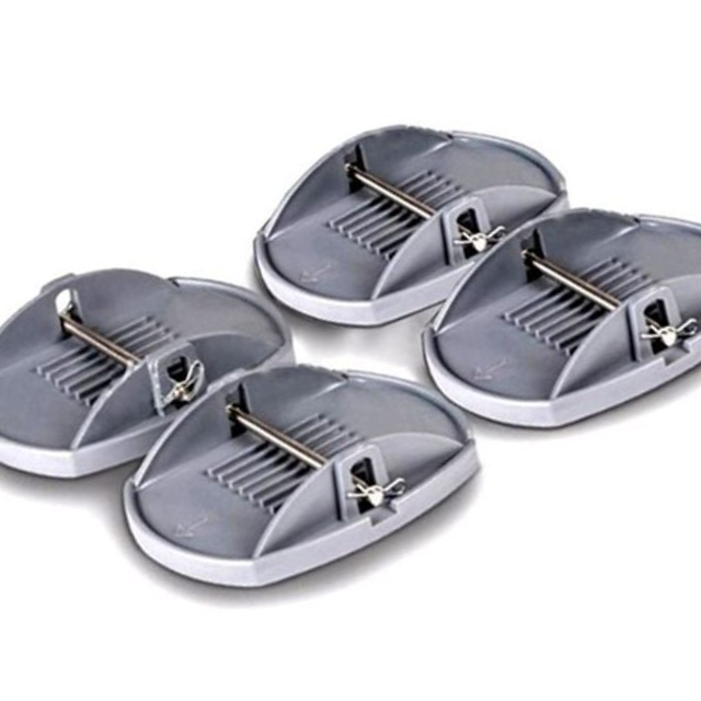 카라반 아웃트리거 4P 캠핑카 받침대 발판 간편설치