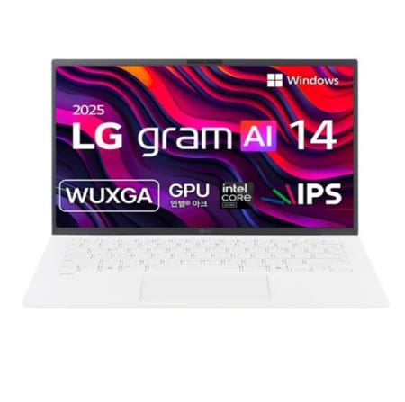 LG전자 LG전자 2025 그램 AI 14 WUXGA, 에센스화이트, 256GB, 16GB, WIN11 Home, 14Z90T-GA5CK