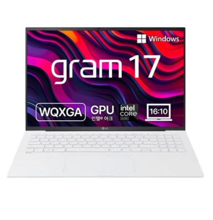LG전자 2025 그램 17 코어Ultra5, 에센스화이트, 256GB, 16GB, WIN11 Home, 17Z90S-GA5VK