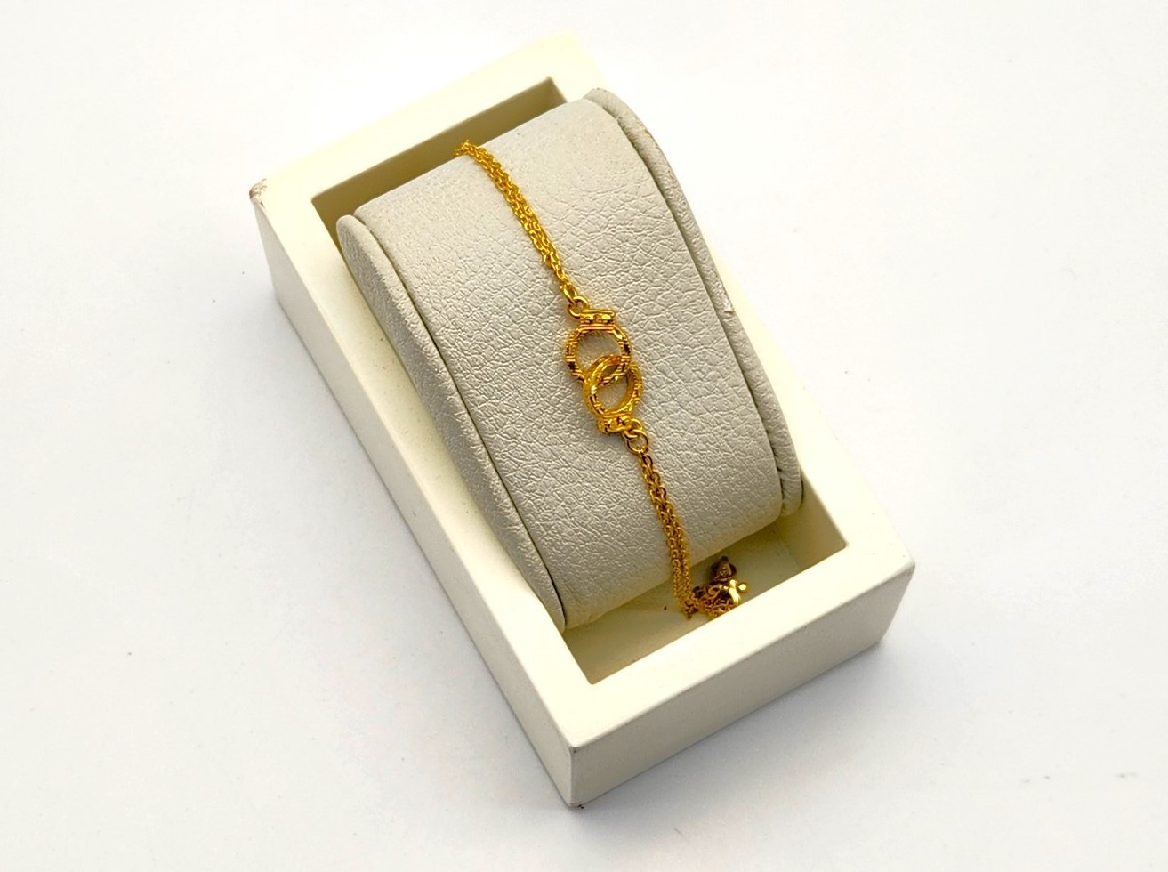 24K 순금 3.75g(1) 케이트 팔찌(18K 연결고리 장식)