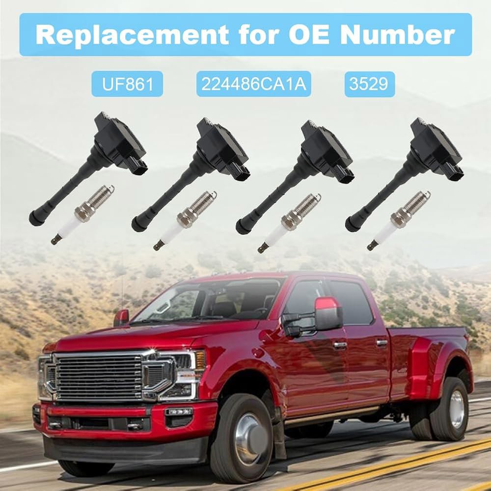 JDMON 4Pcs 점화 코일 팩 및 스파크 플러그, 닛산 알티마 2019 2020 2021, 로그 2021 L4 2.5L UF861 224486CA1A 3529 교체용 - 상세 이미지 3