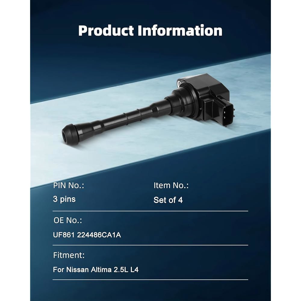 닛산 알티마 2.5L L4 2019-2020 UF861, 224486CA1A와 호환되는 4개들이 ECCPP UF861 - 상세 이미지 3