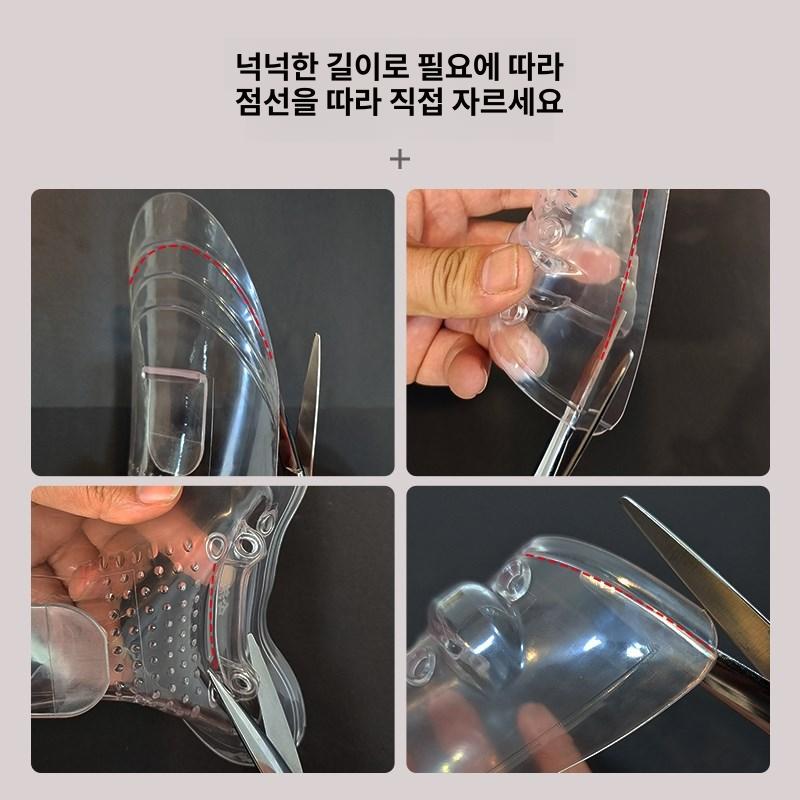 신발 커버 헤어샵 신발커버 덮개 비닐 프리사이즈 투명 투명 1켤레 소형 35-40 - 상세 이미지 5