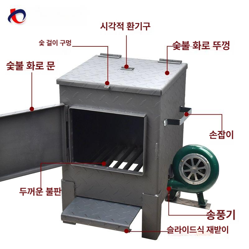 업소용 숯불 착화기 숯피우는기계 펜션 점화기 고기집 숯통 화로대 바베큐 발화기 - 상세 이미지 2
