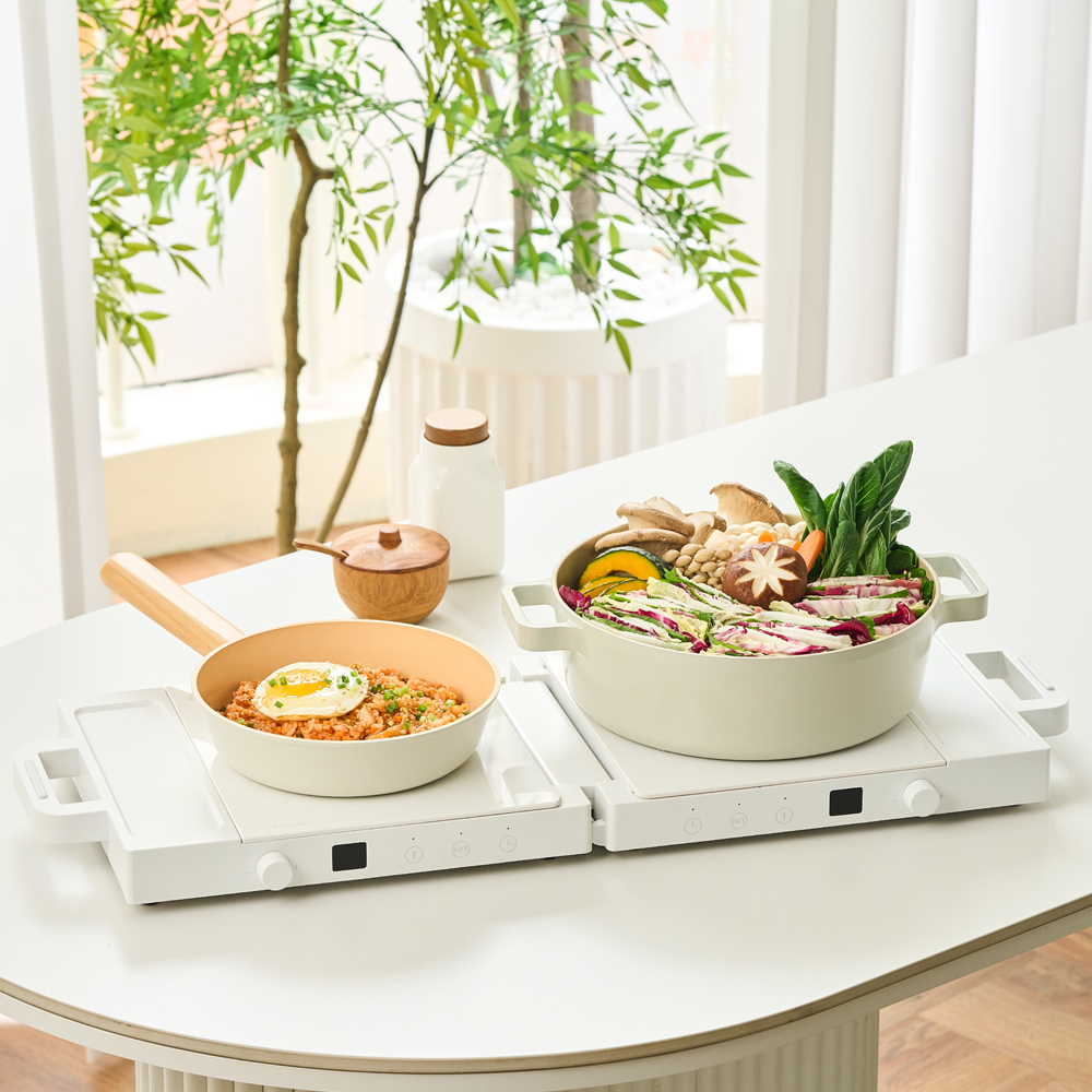 롯데 이라이프 인덕션 1구 2구 휴대용 미니 1인용 전기렌지 접이식 가정용 이동식 원룸