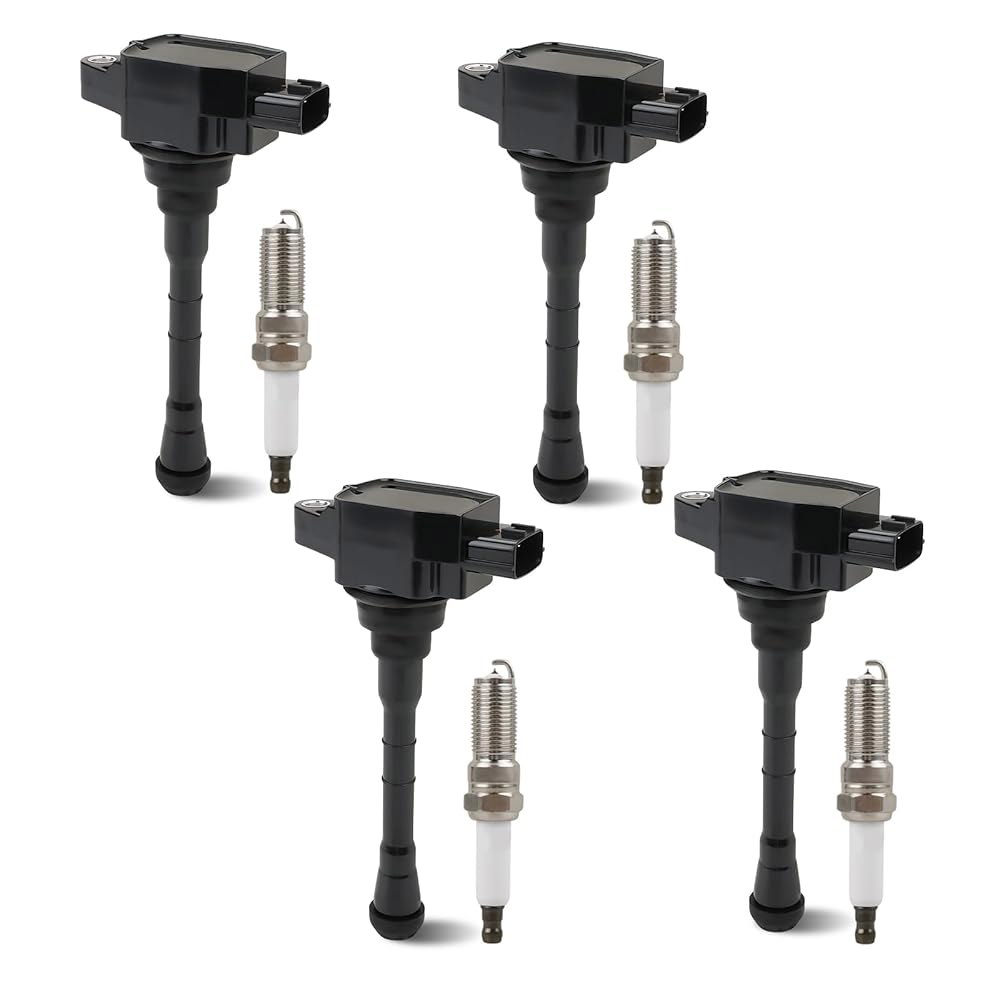 JDMON 4Pcs 점화 코일 팩 및 스파크 플러그, 닛산 알티마 2019 2020 2021, 로그 2021 L4 2.5L UF861 224486CA1A 3529 교체용 - 상품 이미지