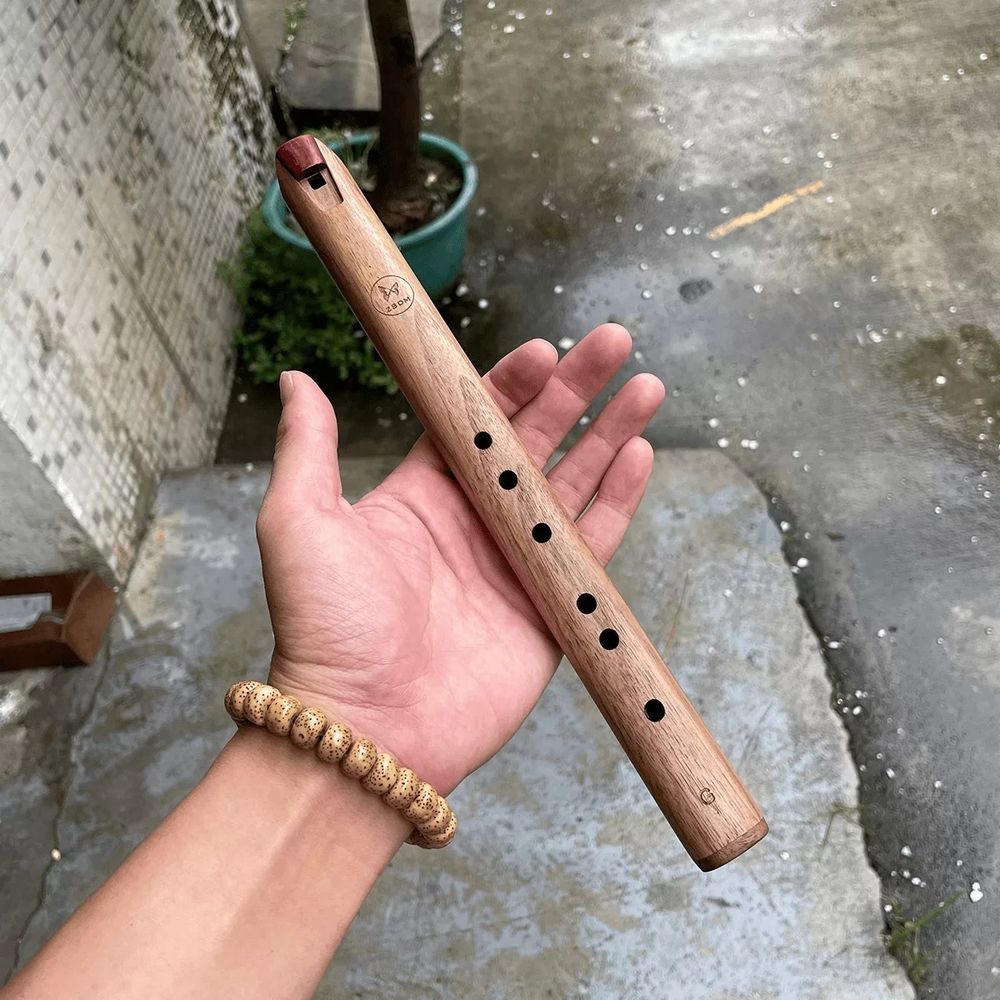 인디언 플루트 나무 베이스 쉬운 악기 55cm B조 연주 리코더 플루트 A. G장조 피콜로 - 상세 이미지 2