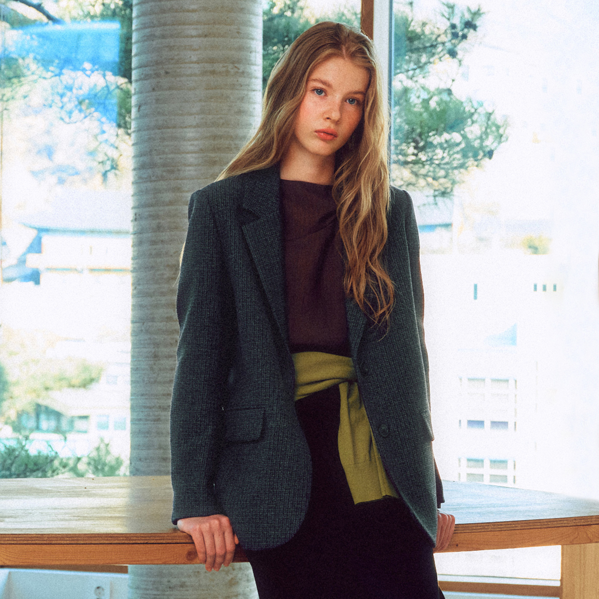 [온라인 단독] [N배송] 로엠 테일러드 울 자켓 RMJKG11R99 제품 이미지