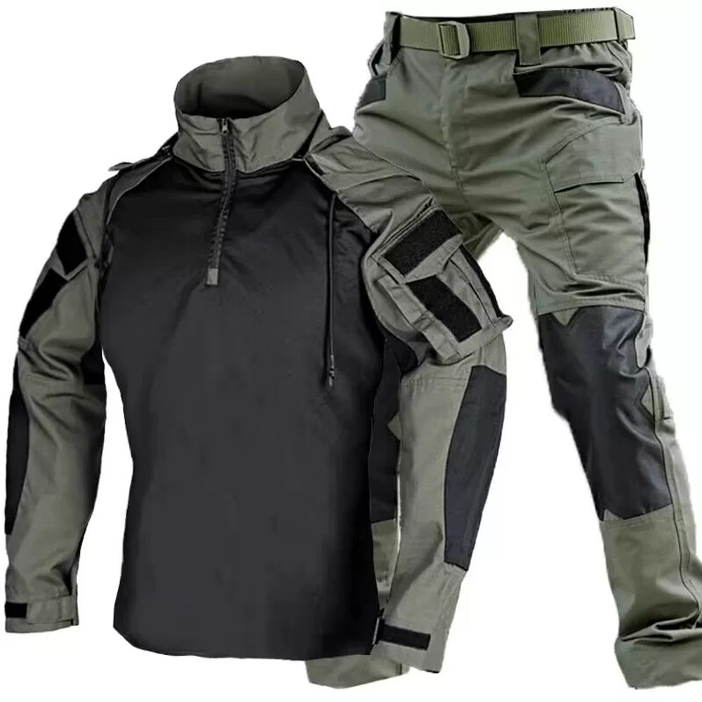 밀리터리 카고바지 군복바지 작업복 서바이벌 건빵 E. 녹색 상의, A. S90105 캐티 - 상품 이미지