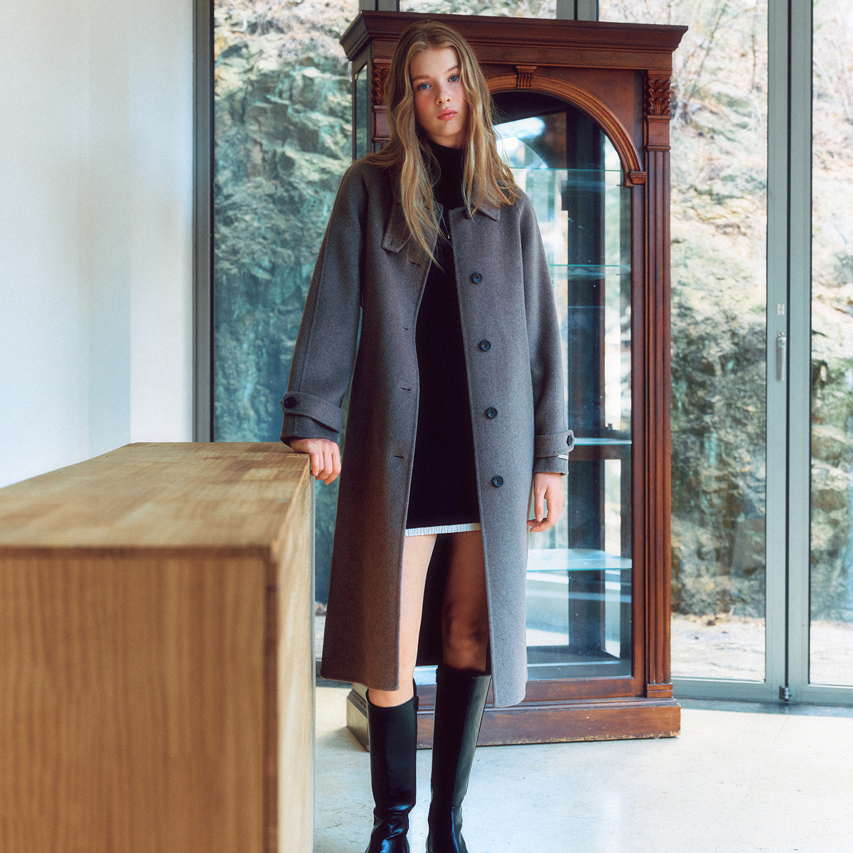 [온라인 단독] [N배송] 로엠 올데이 벨티드 맥코트 RMJHF4VR99 제품 이미지