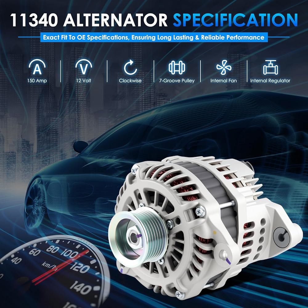하이아우토 11340 자동차 알터네이터는 닛산 350Z 370Z, 인피니티 M35 Q50 Q70 3.5L 3.7L 교체 알터네이터 400-48164, 23100-JK01A, 231 - 상세 이미지 3