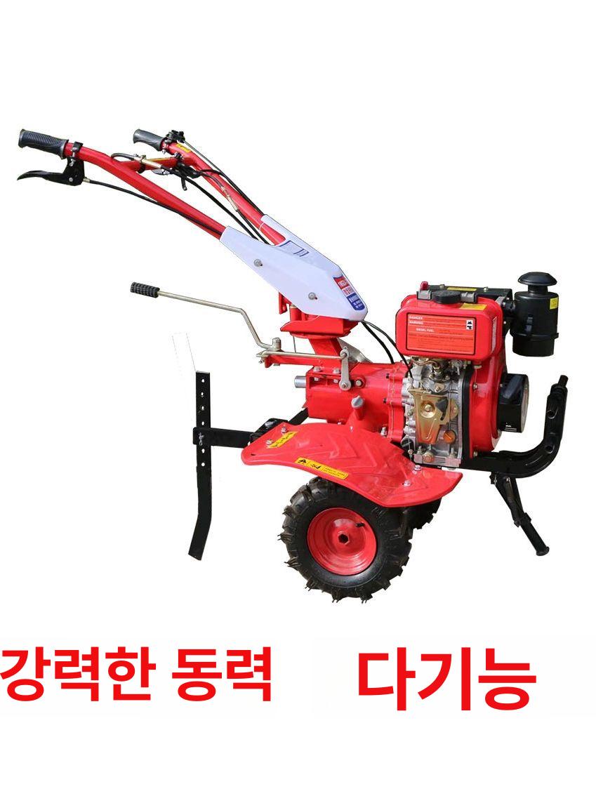 텃밭미니관리기 소형 경운기 밭갈이기 가솔린 170 본체 고무 회전 경운기 - 상세 이미지 3