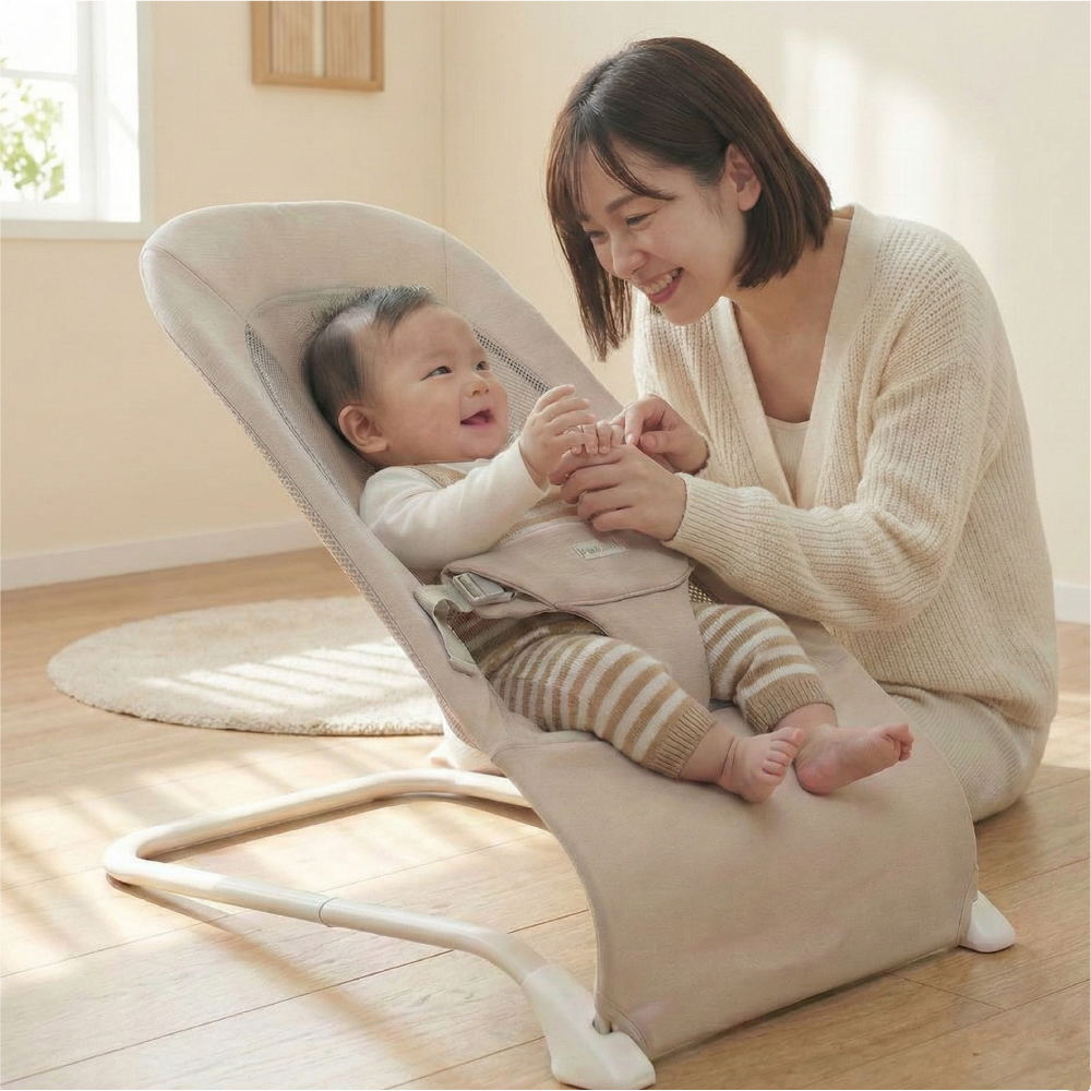 헬로디노 휴대용 아기 바운서 전용패키지 신생아 흔들의자