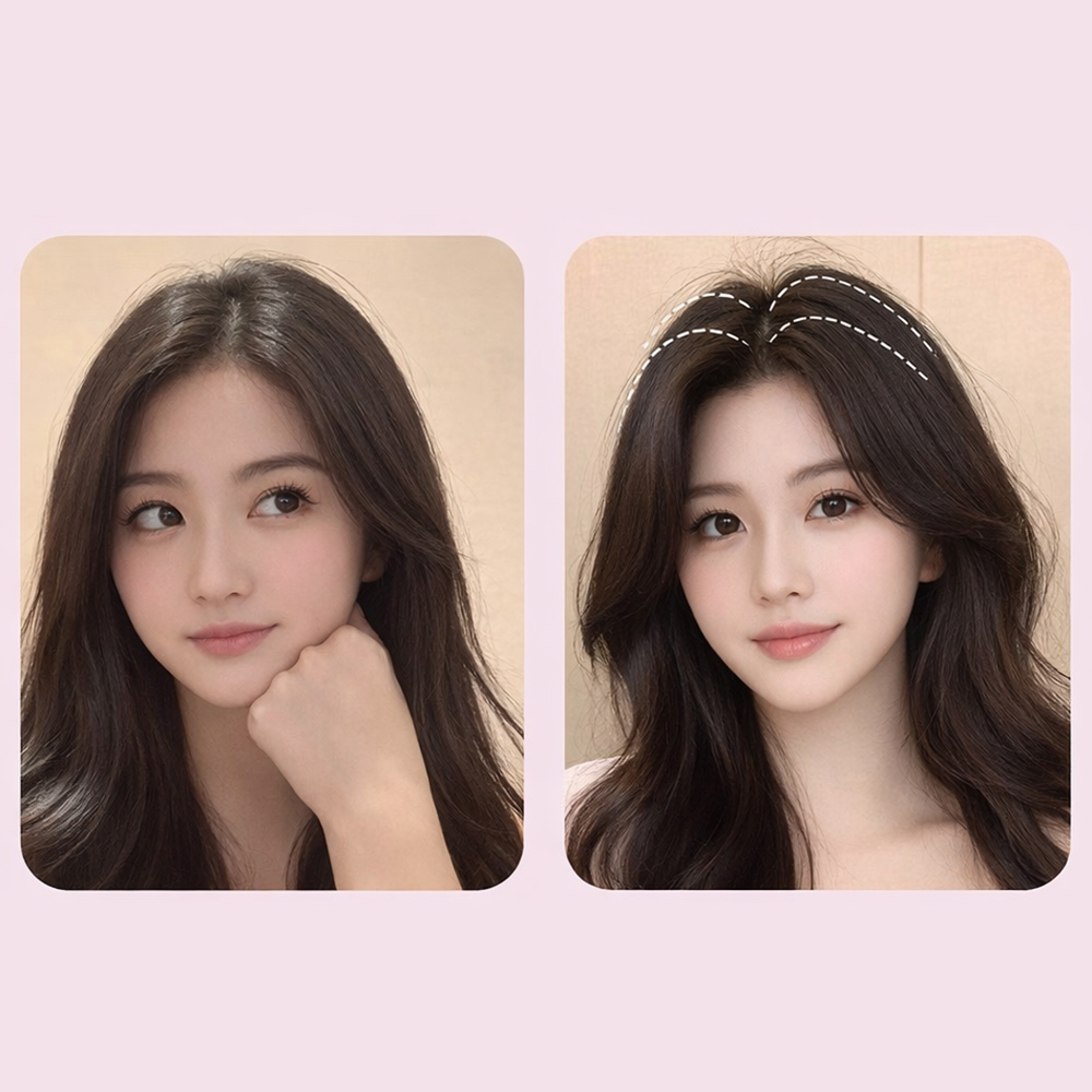 뿌리볼륨집게 앞머리헤어롤 볼륨픽 헤어 머리 정수리 가르마 집게 - 상세 이미지 2