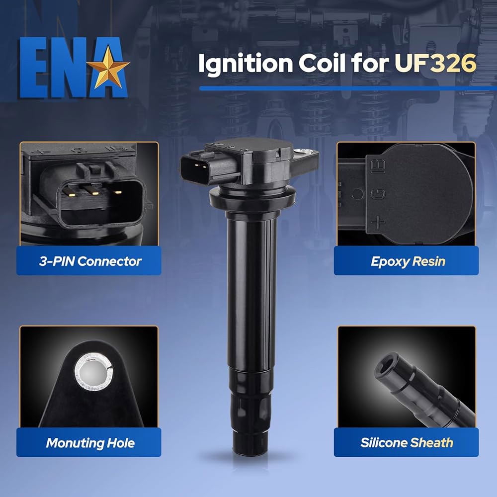 ENA 4개의 점화 코일 팩 세트 닛산 2000 2001 2002 센트라 1.8L L4 교체용 5C1243 E356 52-1704 IC456 22448-4M500 22448-4M5 - 상세 이미지 2