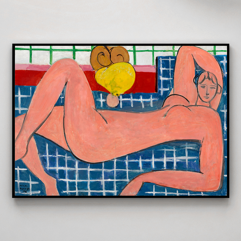 앙리마티스 인테리어 그림 액자 포스터 명화 Large Reclining Nude 1935 - 상세 이미지 3