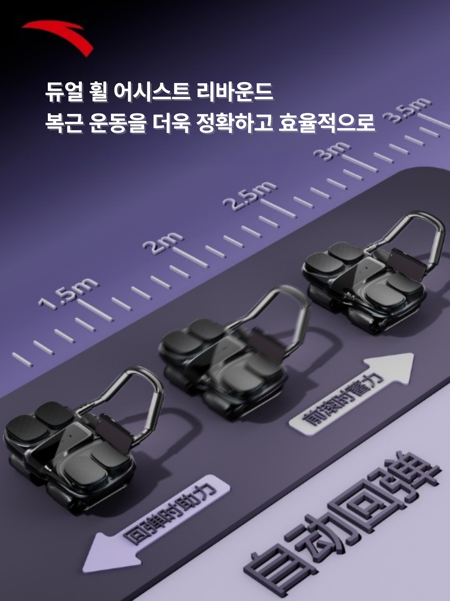 AB슬라이드 스마트 디지털 복근 운동기구 홈트 뱃살 복근 코어 근력 운동기구 - 상세 이미지 2