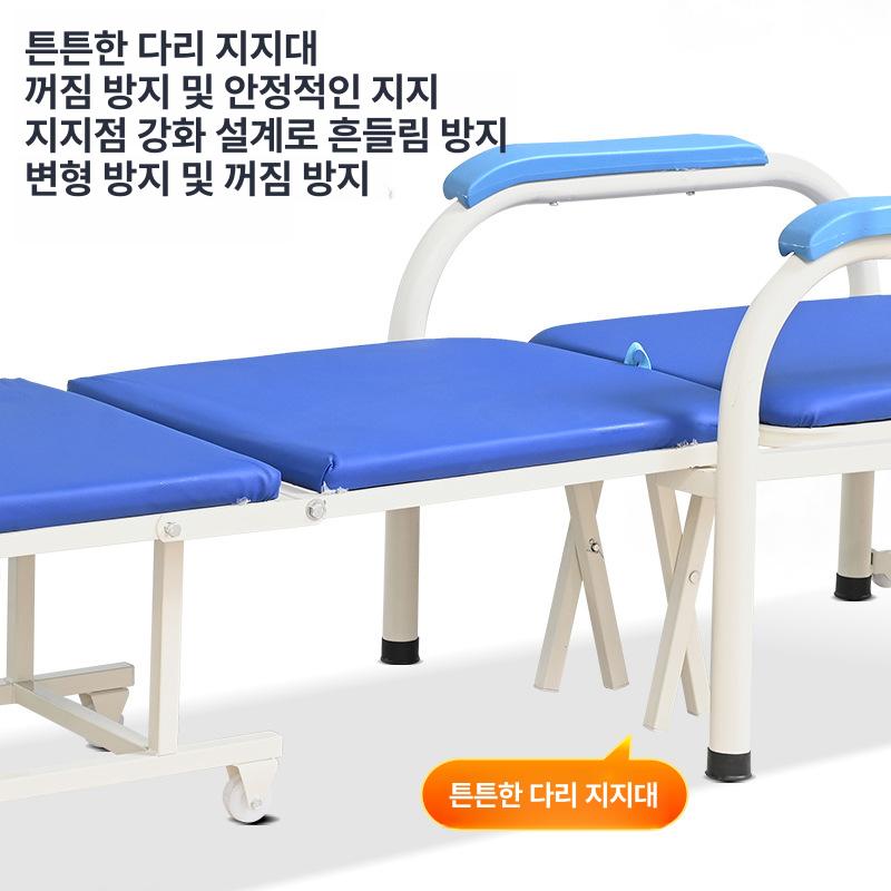 병원용 접이식 휴대용 의료용 병실용 화이트 프레임-블루 표면-대량 포장 - 상세 이미지 5