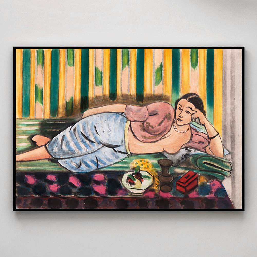 앙리마티스 인테리어 그림 액자 포스터 명화 Odalisque au coffret rouge - 상세 이미지 3