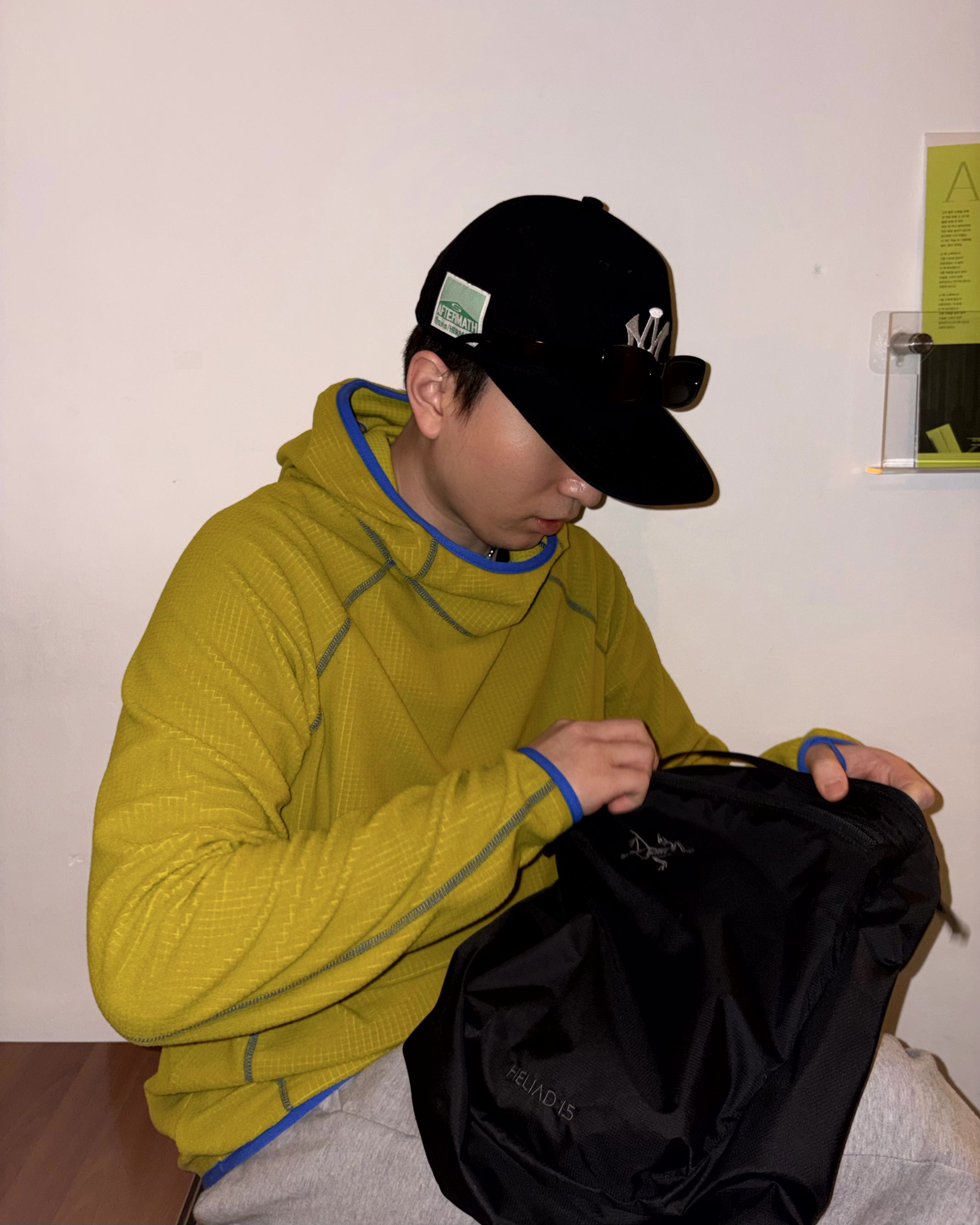 dnL 와플 러닝후드 바라클라바 핑거홀 긴팔 티셔츠 남성 여성 풋살 상의 9color - 상세 이미지 4