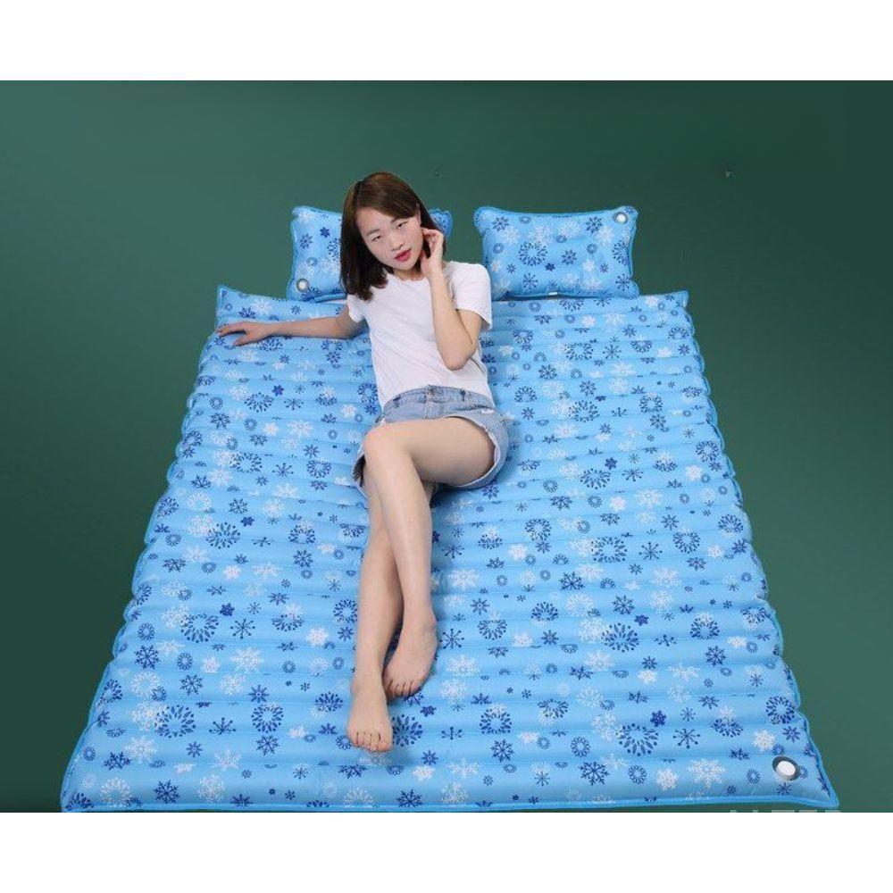 한기 냉각 물침대 쿨매트리스 방수 쿨매트 200x150cm 백곰+물베개2개 - 상세 이미지 2